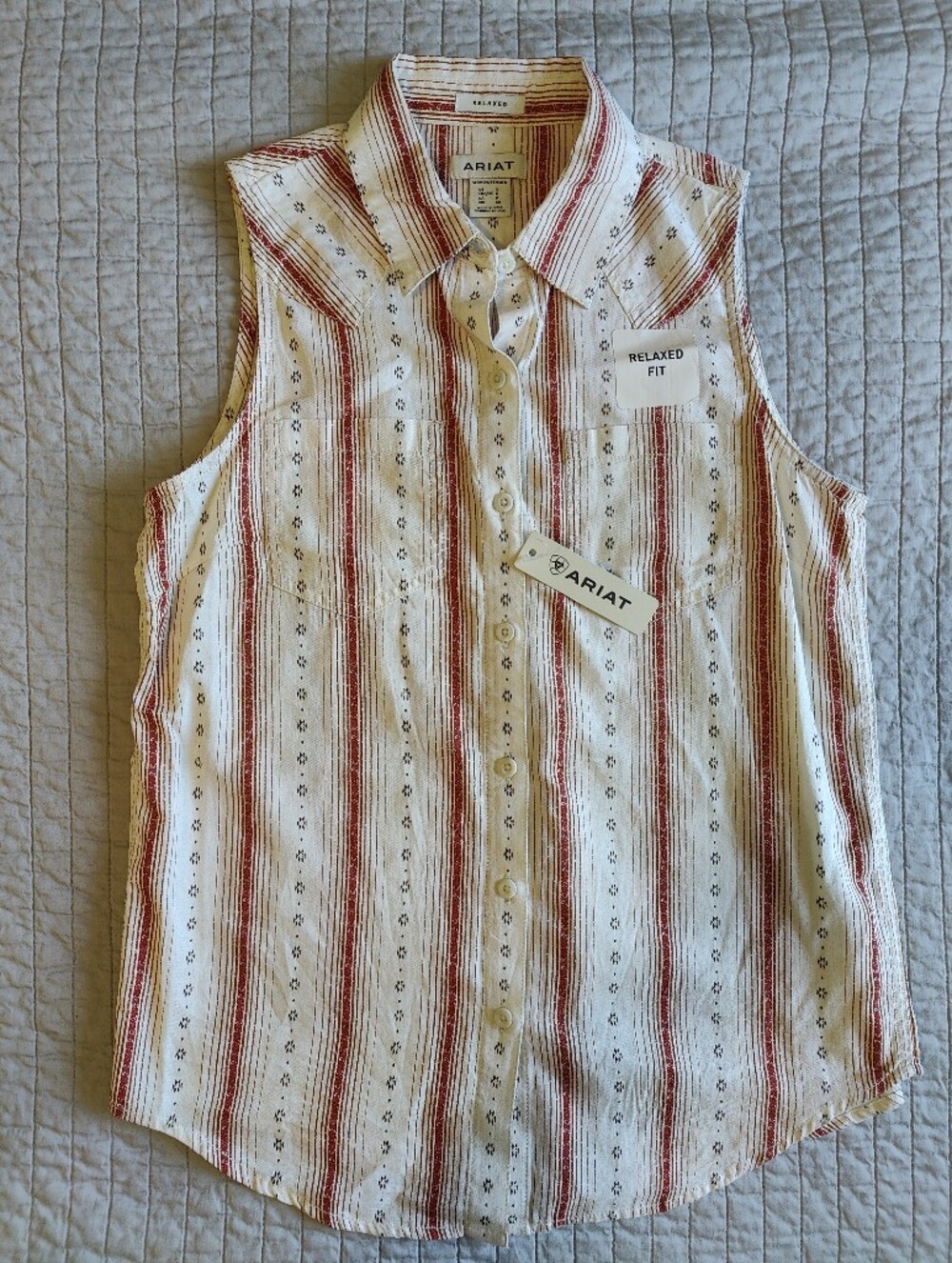 Ariat Billie Jean Sleeveless Shirt (Desert Stripe)
